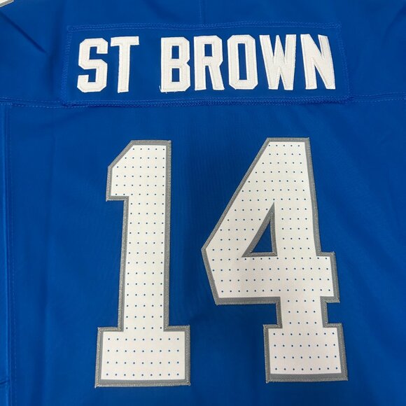 NFL Amon Rasan ST Brown Detroit Lions Nike Dri Fit #14 Jersey - Picture 5 of 7